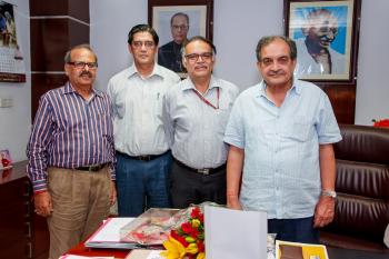 CMD HSCL extends courtesy call on Union Minister of Steel Govt of India